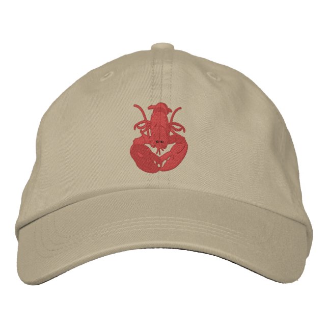 Lobster Lover Cap Bestickte Baseballkappe (Vorderseite)