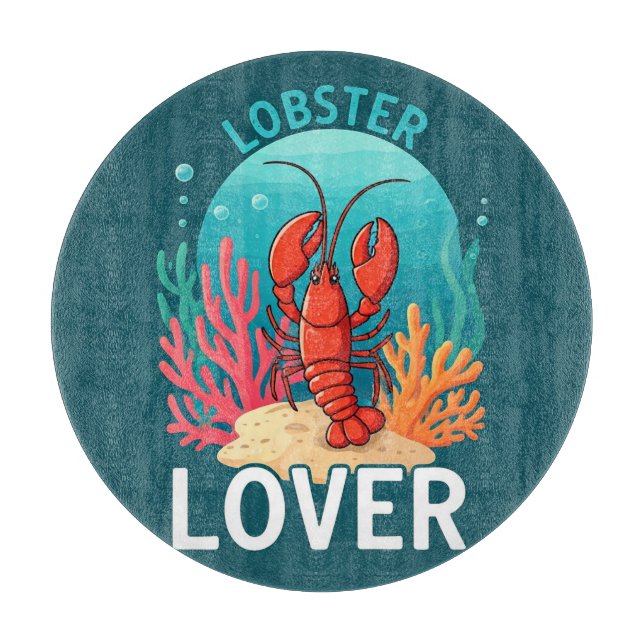 Lobster Lover Schneidebrett (Vorderseite)