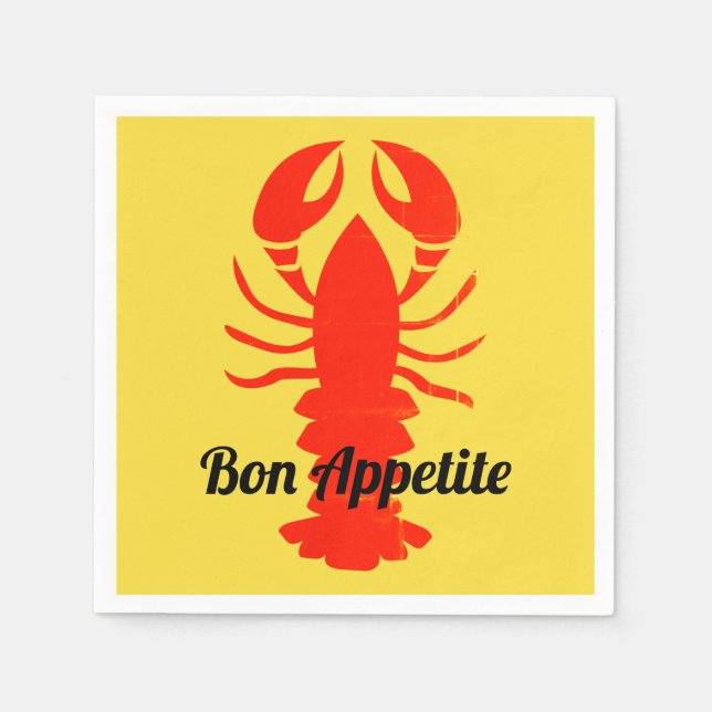 Lobster Napkins Serviette (Vorderseite)