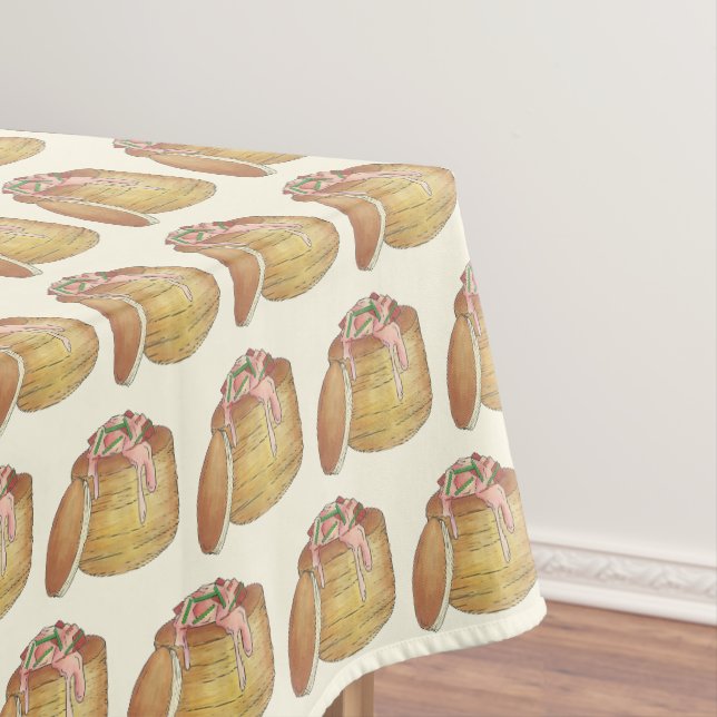 Lobster Newburg Retro Seafood Vol-Au-Vent Tischdecke (Beispiel)