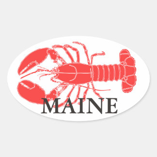 LOBSTER!! OVALER AUFKLEBER