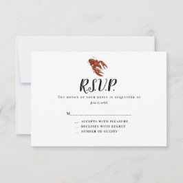 Lobster Response Cards RSVP Karte