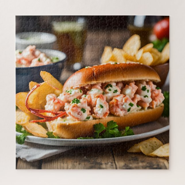 Lobster Roll And Potato Chips (Vertikal)