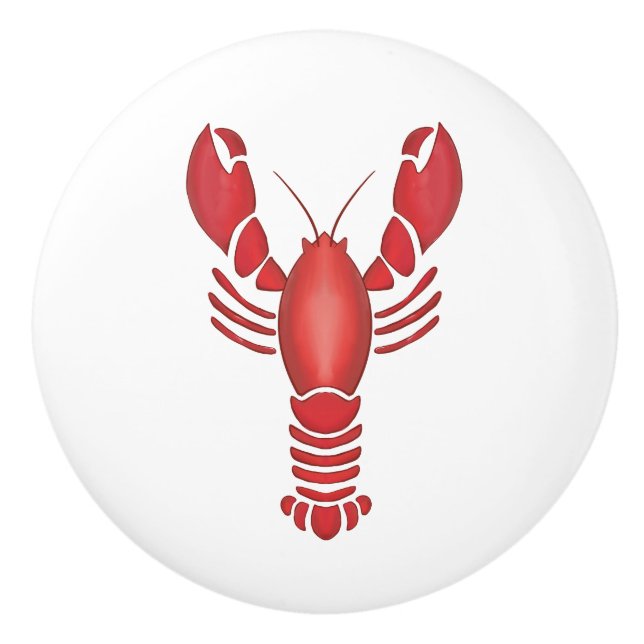 Lobster Shack Nautic Kinderzimmer Spielzimmer Küch Keramikknauf (Vorderseite)