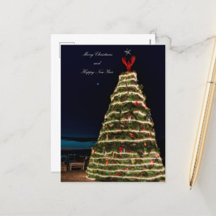 Lobster Trap Weihnachtsbaum Rockland ME Postkarte