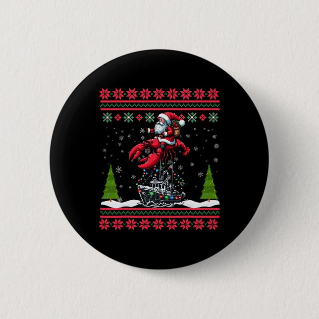 Lobster Ugly Xmas Geschenke Weihnachtsfeier Chris Button (Vorderseite)