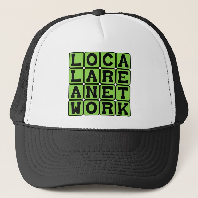 Local Area Network, LAN Networking Truckerkappe (Vorderseite)