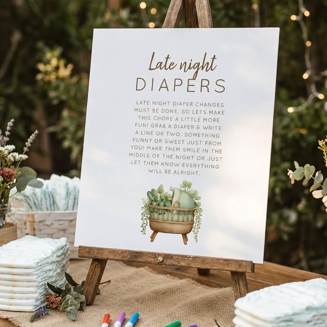 Local hergestellter Windel-Shower für die späte Na Poster (Von Creator hochgeladen)