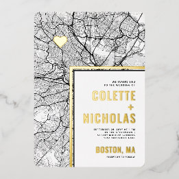 Localisateur d'amour de Boston | Thème de carte de