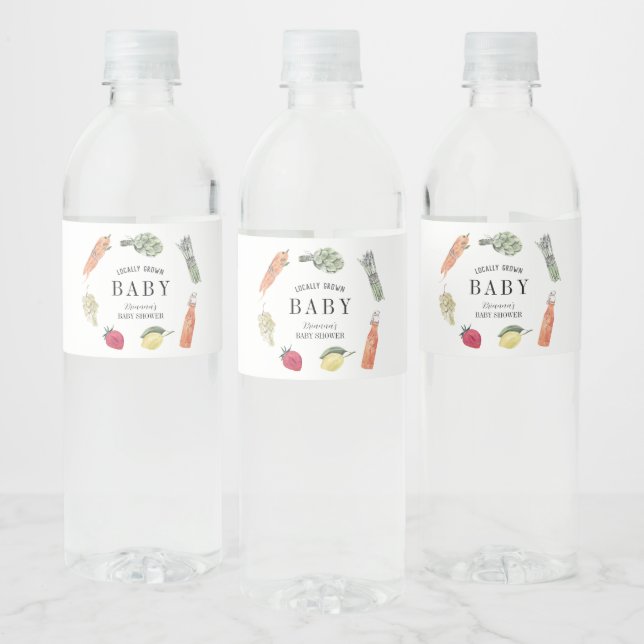 Locally Grown Farmers Market Baby Shower (Flaschen)