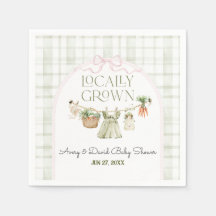 Locally Grown Farmers Market Girl Baby Shower