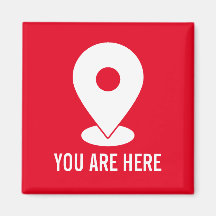 Location Button, Sie sind hier modernes Design