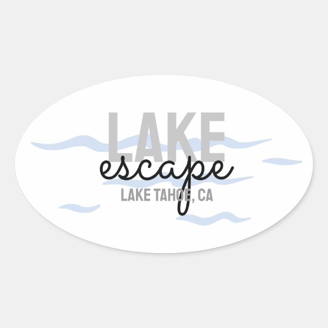 Location de vacances à Lake House - Autocollant ov (Devant)