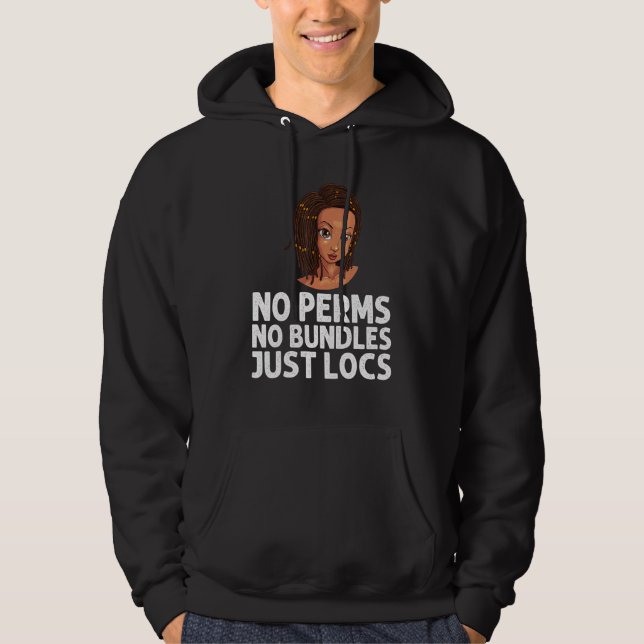 Locations for Men Dreadlock Braid Afro Haare Hoodie (Vorderseite)