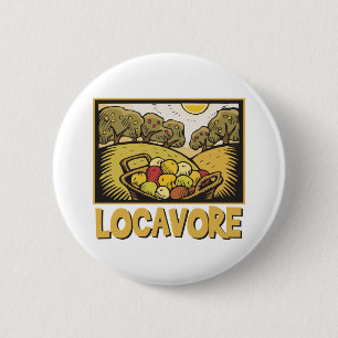 Locavore Slow Food Button