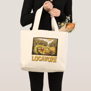 Locavore Slow Food Jumbo Stoffbeutel