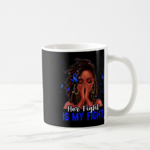 Loc'd Haar schwarze Frau Ihr Kampf ist mein Kampfd Kaffeetasse