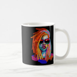 Loc'd Hair Art African American Girl Black Q Kaffeetasse