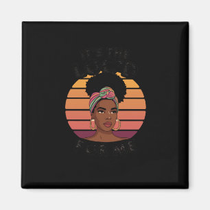 Loc'd Hair Black Queen Afro Giro del Malcantone Magnet
