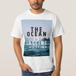 L'Océan Appelle Un T-shirt Surf