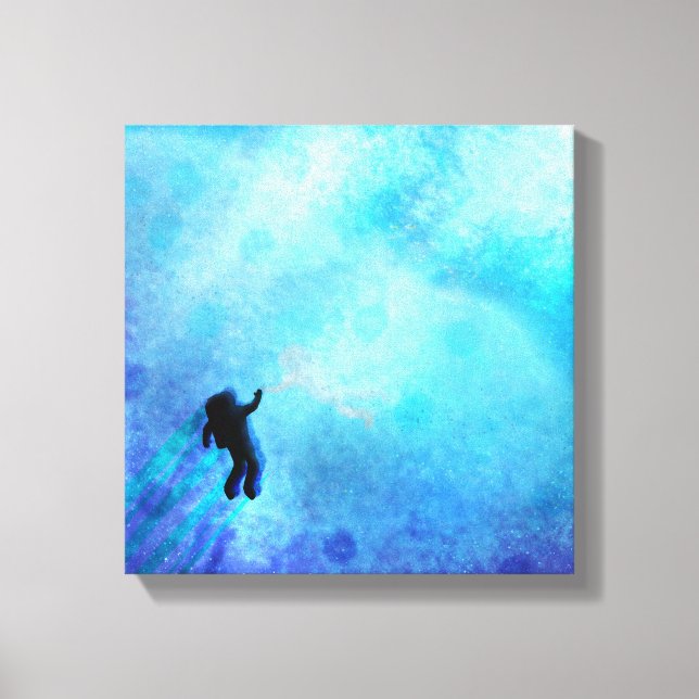 L'océan au-dessus - Impression en toile vive (Recto)