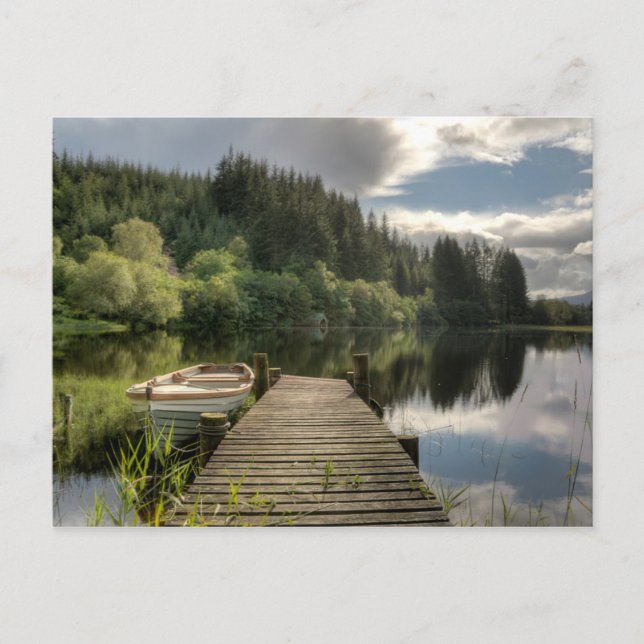 Loch Ard Jetty Postkarte (Vorderseite)