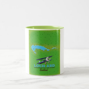 Loch Ard Trossachs Nationalpark, Stirling Karte Zweifarbige Tasse