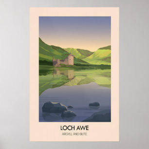 Loch Awe Argyll et Bute Affiche de voyage
