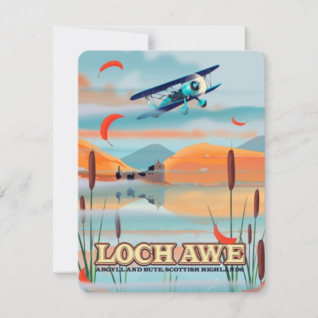Loch Awe Scotland Reiseplakat (Vorderseite)