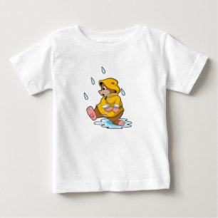 Loch bei Regen mit Regentropfen Baby T-shirt