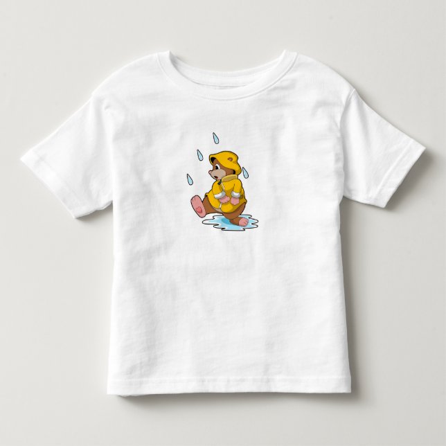 Loch bei Regen mit Regentropfen Kleinkind T-shirt (Vorderseite)