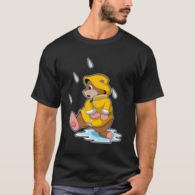 Loch bei Regen mit Regentropfen T-Shirt (Vorderseite)