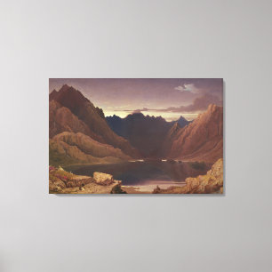 Loch Coruisk, Insel von Skye - Dämmerung, Leinwanddruck