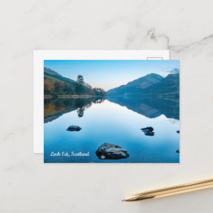 Loch Eck in Blau, Schottland Postkarte