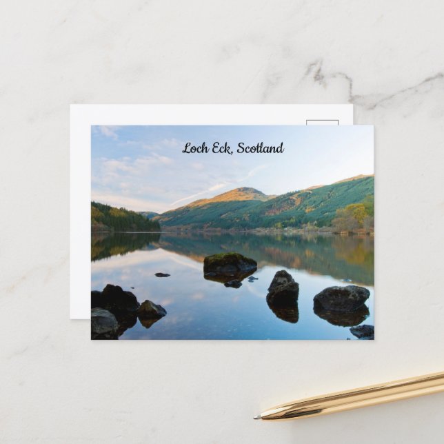 Loch Eck, Scotland Postcard Postkarte (Vorderseite/Rückseite Beispiel)