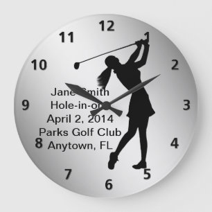 Loch--ein Im Golf-lebenslustigen Typ kundengerecht Große Wanduhr
