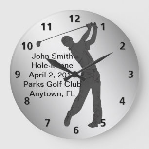 Loch--ein Im Golf-lebenslustigen Typ kundengerecht Große Wanduhr