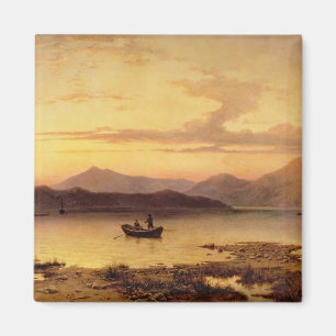 Loch Etive, von Bonawe - Abend, 1875 (Öl auf Ca Magnet