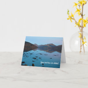 Loch Fyne in Blau, Grußkarte aus Schottland Karte