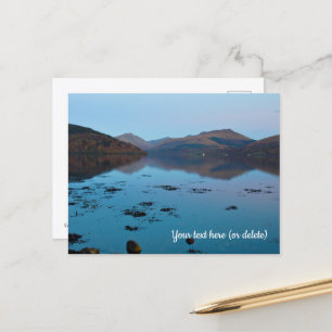 Loch Fyne in Blau, Schottland-Postkarte Postkarte