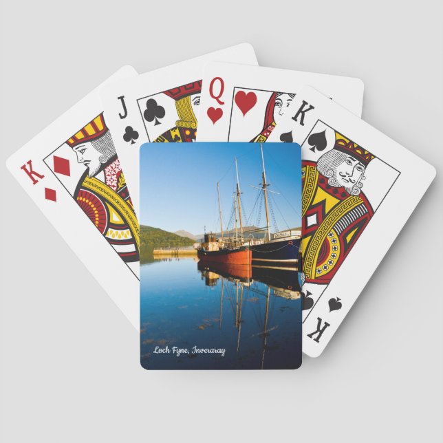 Loch Fyne, Schottland Spielkarten (Rückseite)
