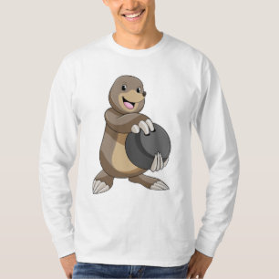 Loch im Bowling mit Bowlingball T-Shirt