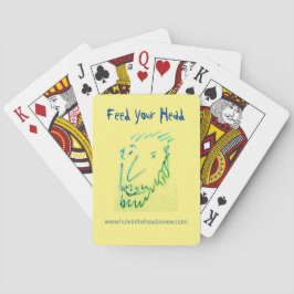 Loch in den Kopfspielkarten Spielkarten