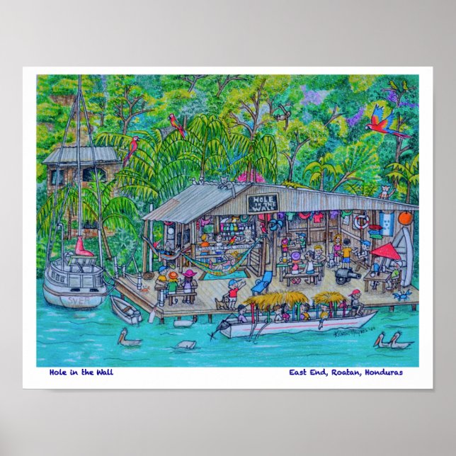 Loch in der Bar Poster (Vorne)
