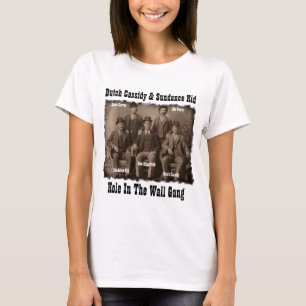 Loch in der Wand-Gruppe Butch Cassidy u. in T-Shirt