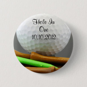 Loch in einem button