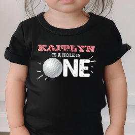 Loch in einem | Golf 1. Geburtstag Par-tee Baby T-shirt