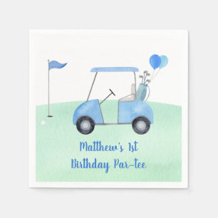 Loch in einem Golf Erstgeburtstag Par-T Serviette