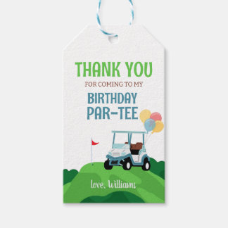 Loch in einem Golf Par-T-Shirt Junge Geburtstag Vi Geschenkanhänger