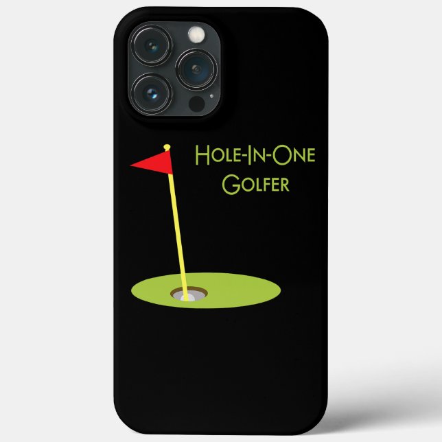Loch in einem Golfer-Sport-Thema Golfdesign Case-Mate iPhone Hülle (Rückseite)